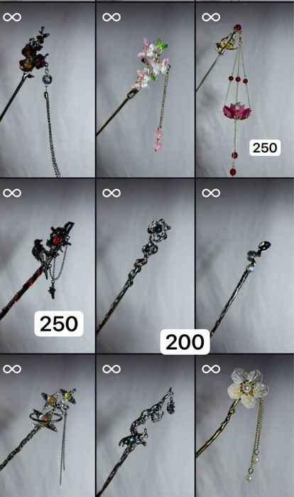 Китайська шпилька для волос/ крабик