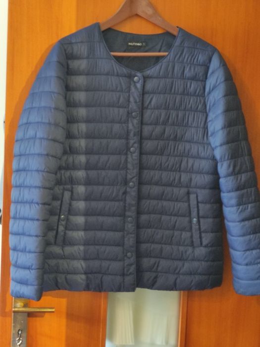 Bomber azul tamanho L quente