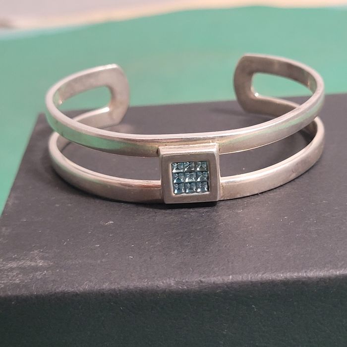 Posrebrzana szpanga /branzoletka