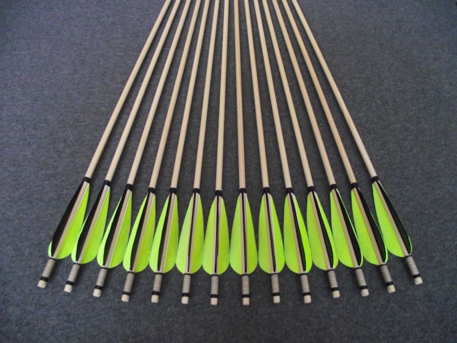 35-40 świerk nr 567 Komplet 32" strzał do łuku strzała drewniana