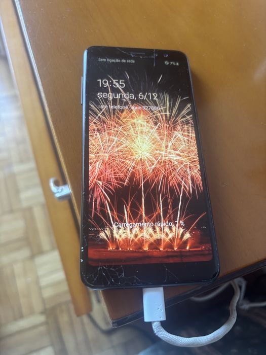 SamsungA8 preto de 2018