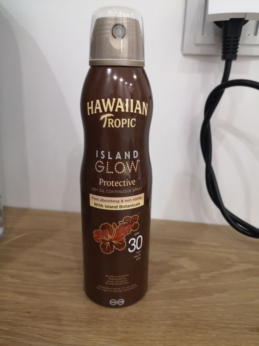 Hawaiian Tropic 177 ml, 30 SPF, suchy olejek do opalania w sprayu