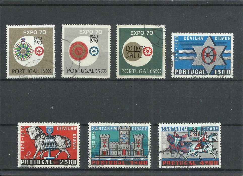 Selos portugueses – Ano incompleto de 1970, 27 selos usados