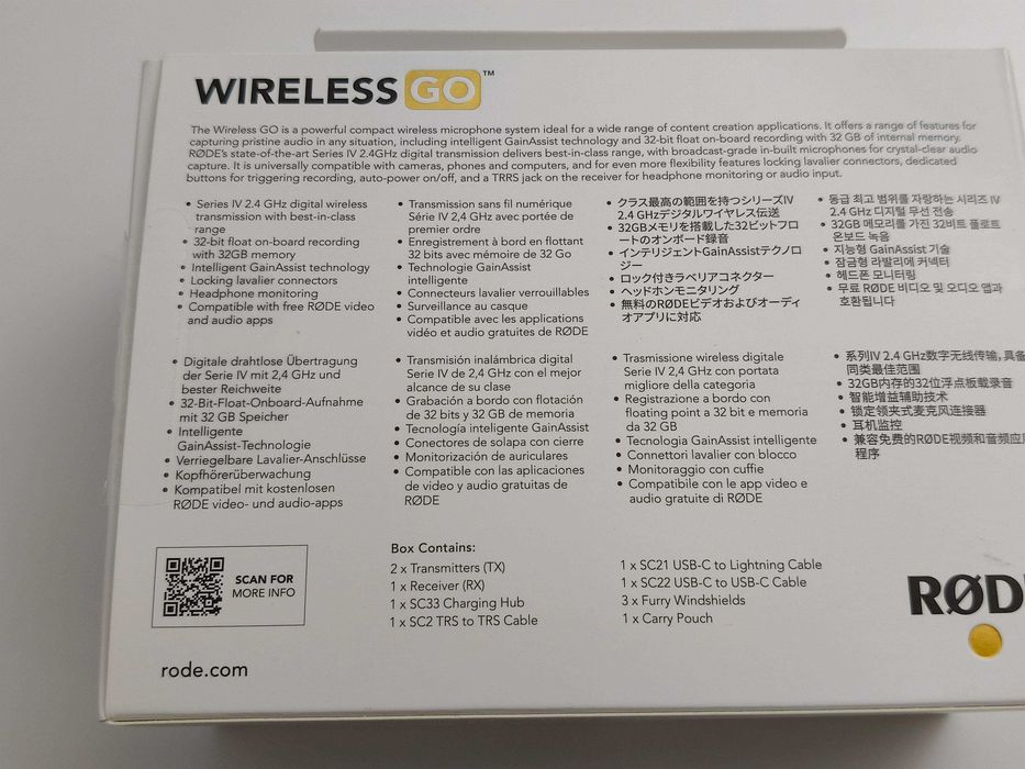 RODE Wireless GO (Gen 3) - sistema de microfones compacto Soure • OLX.pt