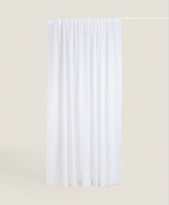 Cortina Linho Largura Dupla Opacidade Baixa