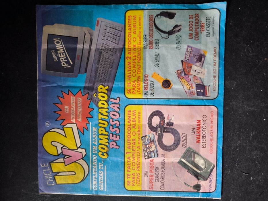 Caderneta UV2 dos anos 80