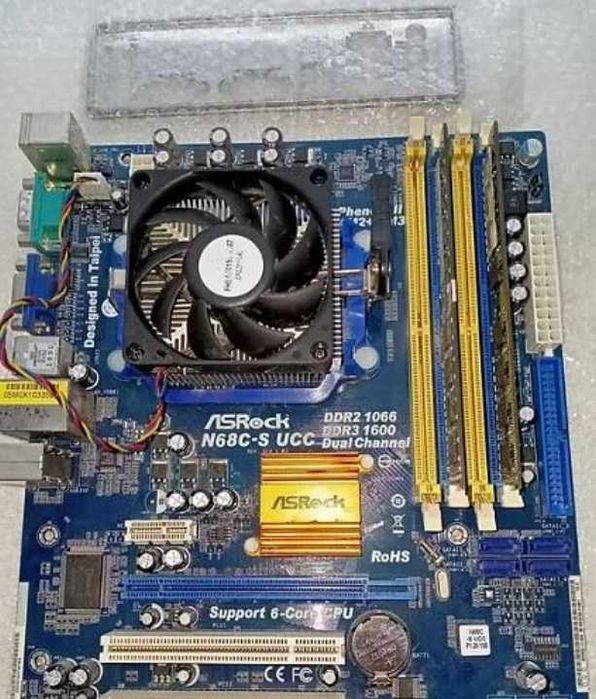 Материнка+проц+пам`ять ASRock N68C-S UCC + Athlon II X2