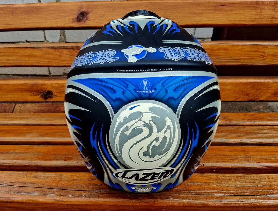 Мотошолом LAZER Vertigo Viper Black-Blue  розмір М