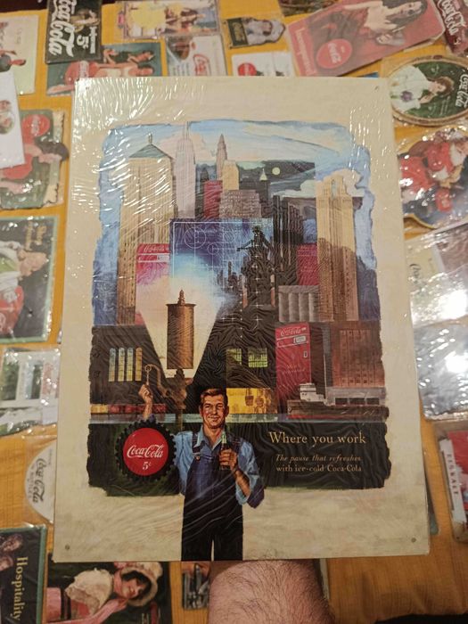 Coca Cola Metal Signs Collectors Edition