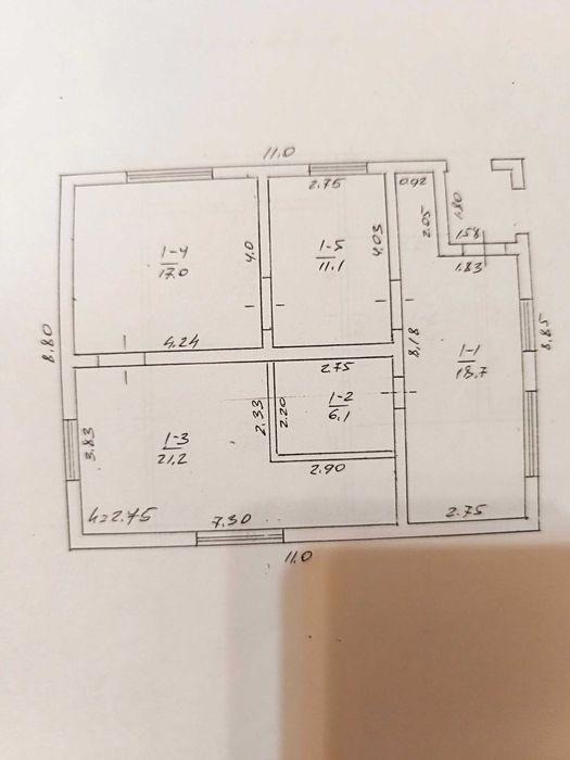 Продаж будинку 117,6 м² (біла цегла) + 45 сот з виходом до річки, с. Куцівка