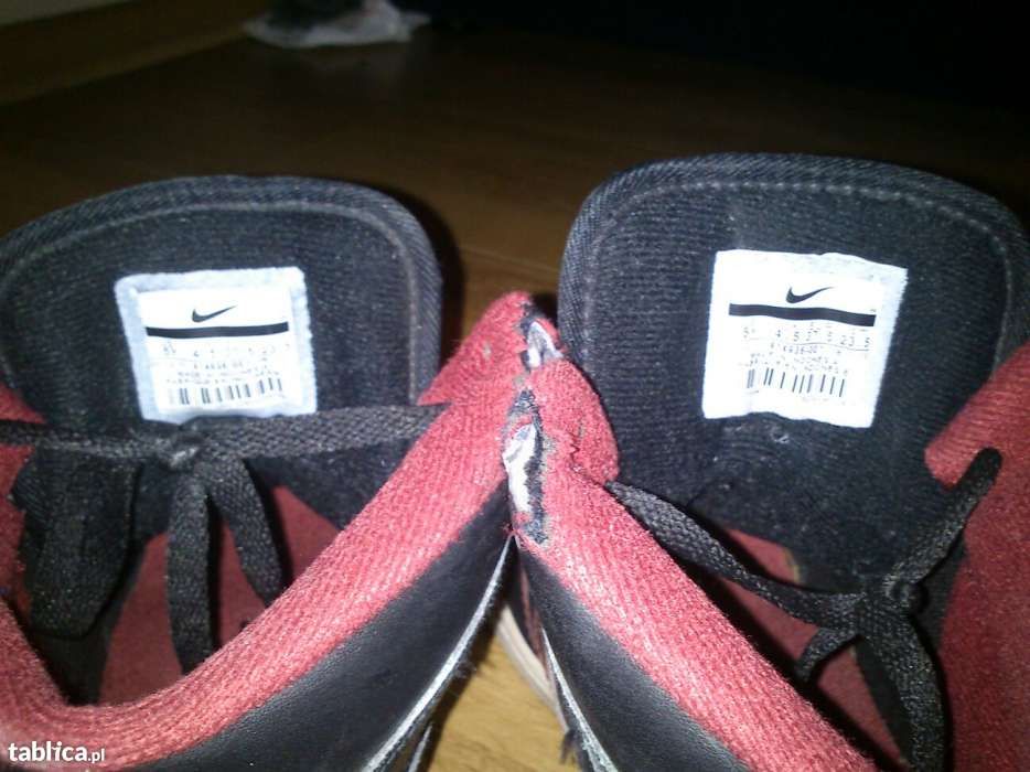 Buty nike czarno-bordowe