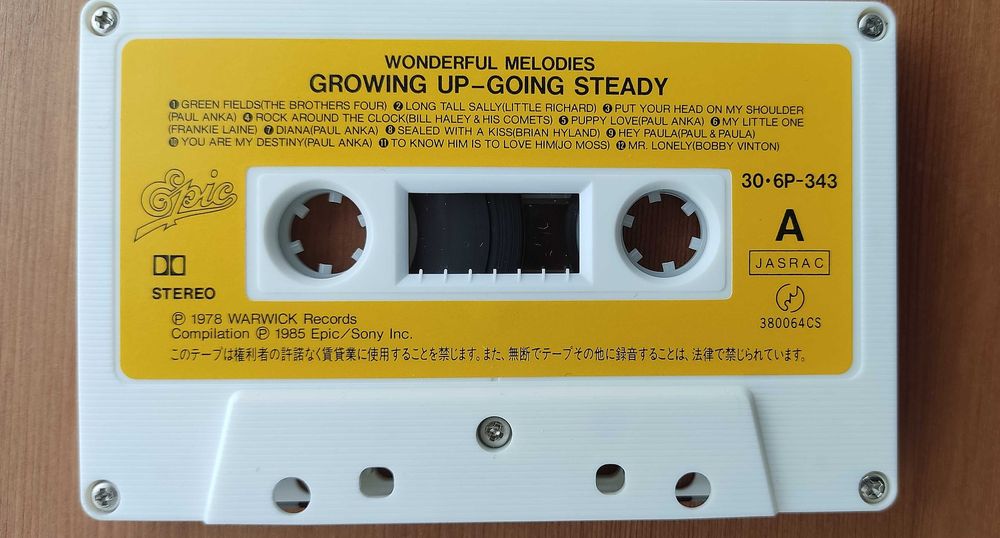Wonderful Melodies: Growing Up - Going Steady Epic/Sony kaseta