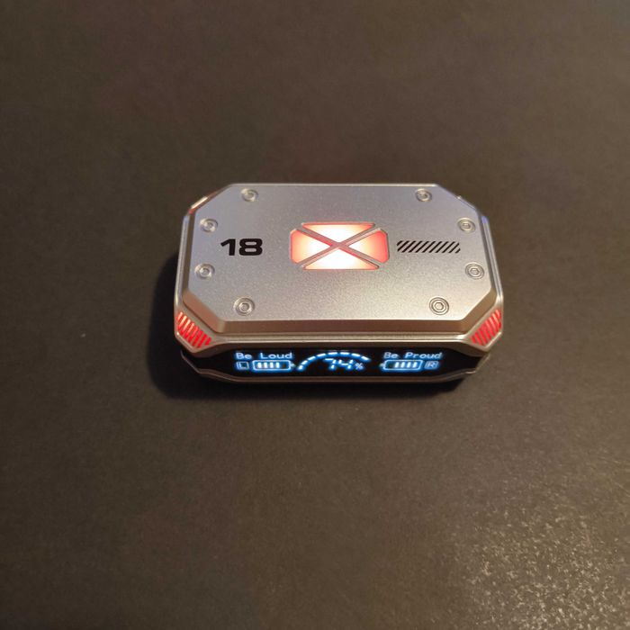 Fones Bluetooth Airdots Display Digital RGB