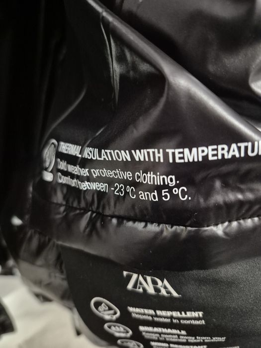 Puchowa Zimowa kurtka Zara rozmiar  M