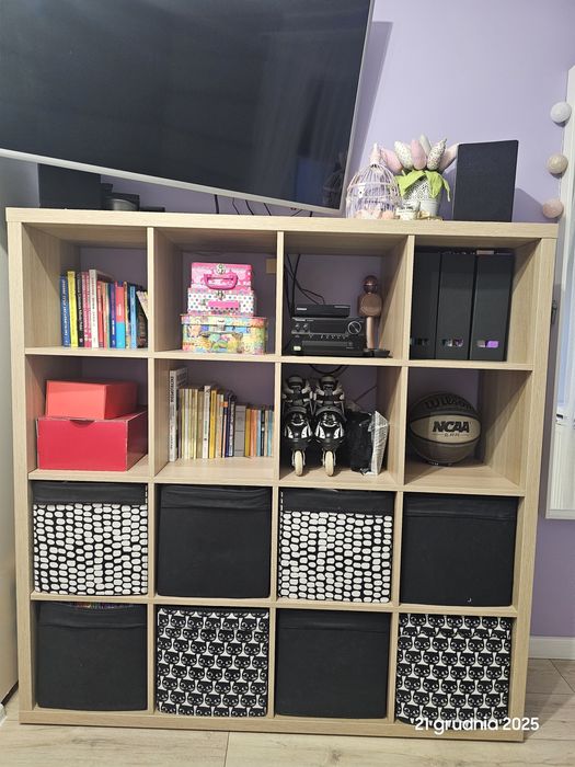 IKEA KALLAX 4x4 dąb bielony