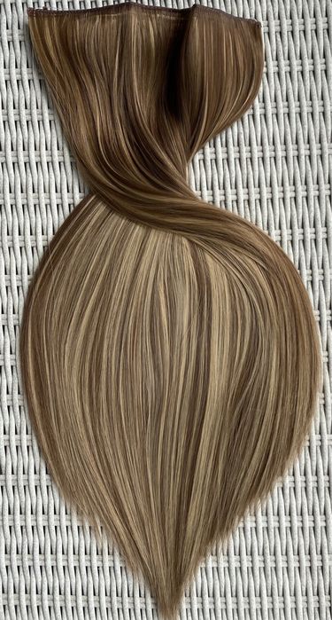 Premium Ultra włosy doczepiane, jasny brąz / pasemka, 311.