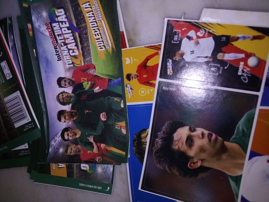 Conjunto de 150 Cromos Fome de Vencer/7 Saquetas Novas/27 Intermarché