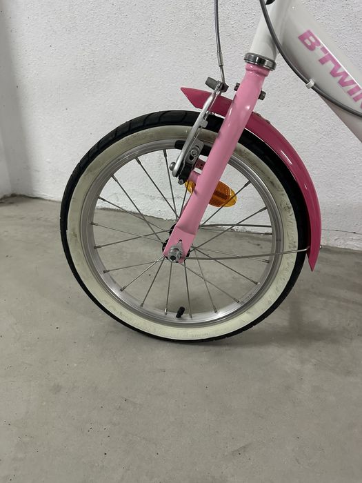Bicicleta menina rosa Decatlhon