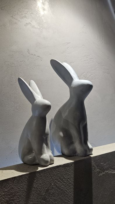 Dwa króliki na Wielkanoc