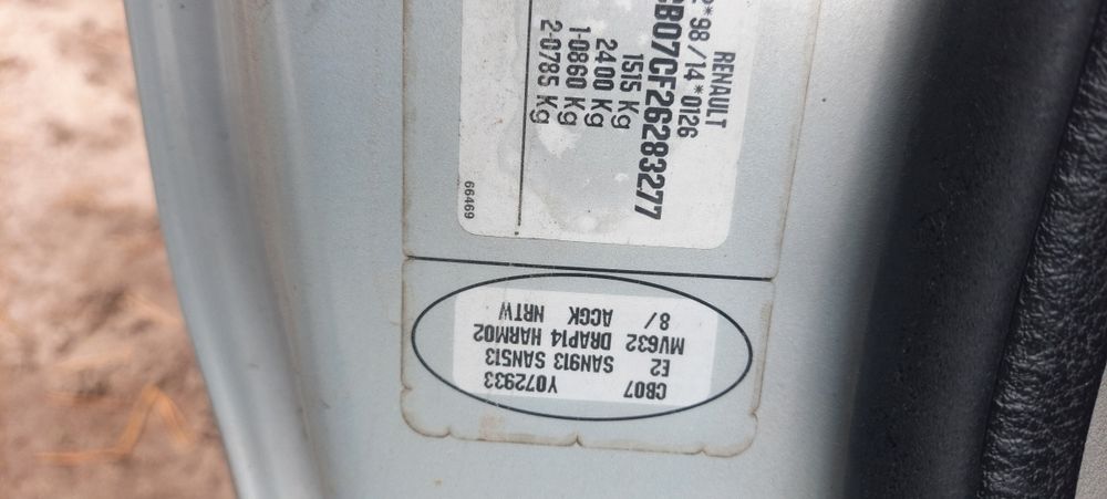 Renault Clio 1.5 MV632 DV460 TED44 NV926 nv676 nv191 drzwi klapa zderz