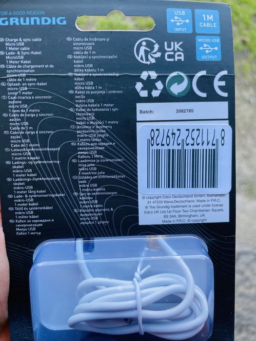 Kabel do ladowania micro usb