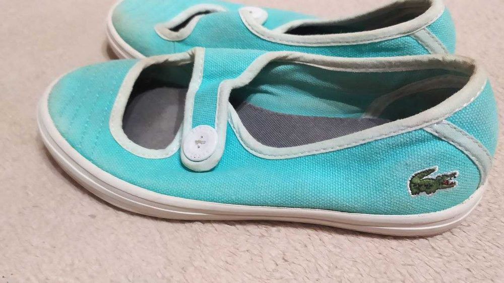 Lacoste балетки на девочку  25-26размера на ножку, 16см
