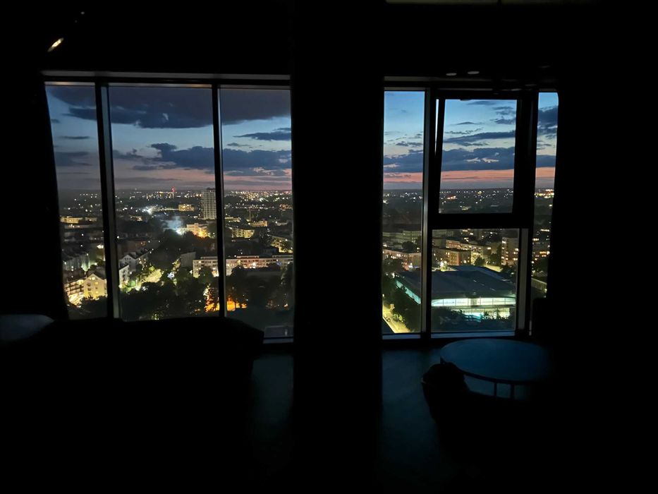Hanza Tower 21 piętro Piękny widok na całe miasto