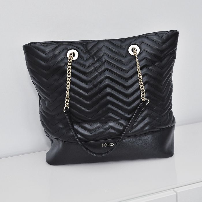 Skórzana torba damska shopper bag Kazar - jak nowa !!