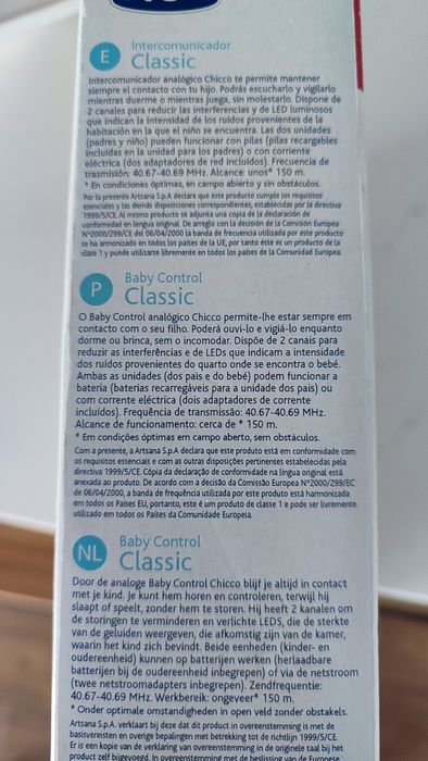 Intercomunicador bebé Chicco