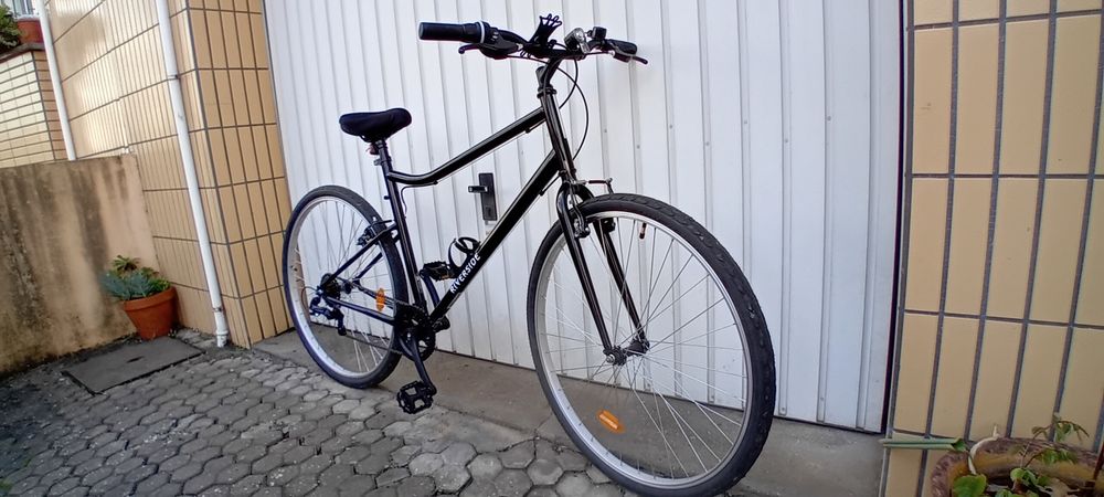 Bicicleta de trekking riverside 100 preto
