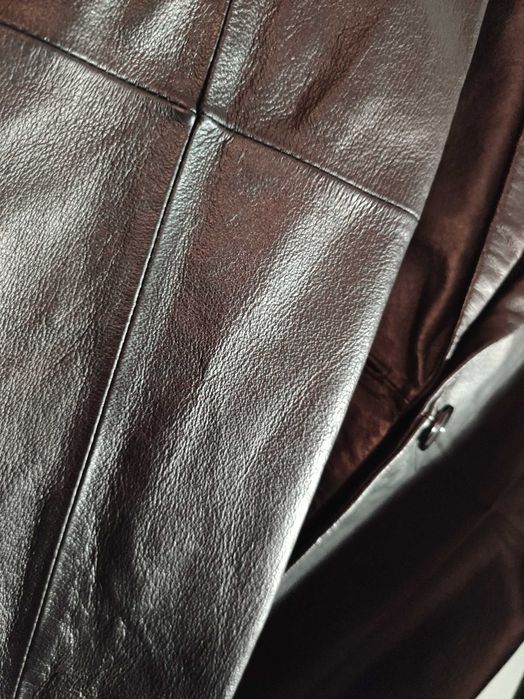 Кожаный пиджак новый. Идеал.