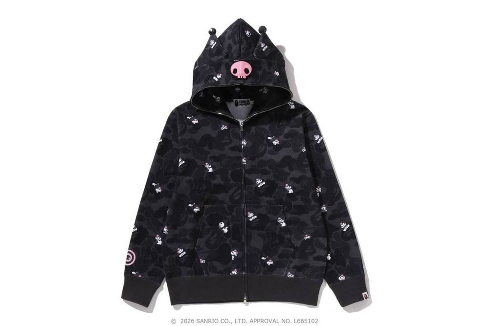 Зип худи Bape & Hello Kitty 2026