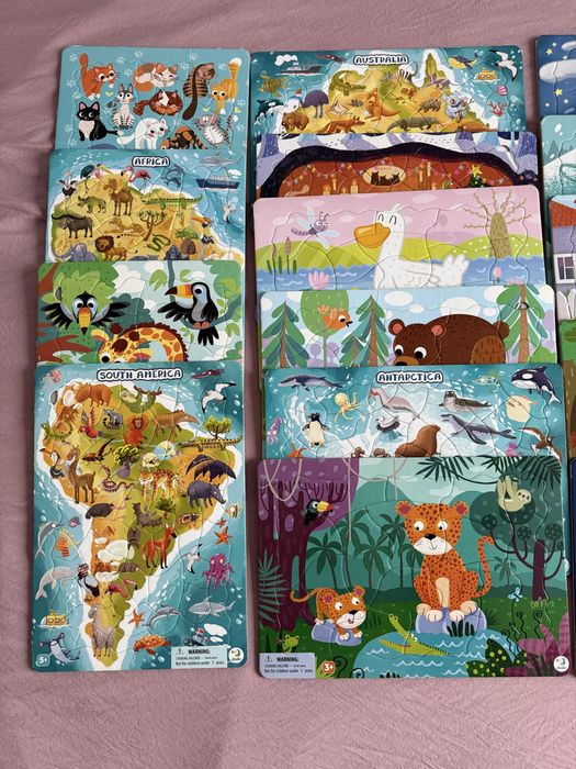 Дитячі пазли з рамкою з плотного картона Dodo від 2 років - 11 штук