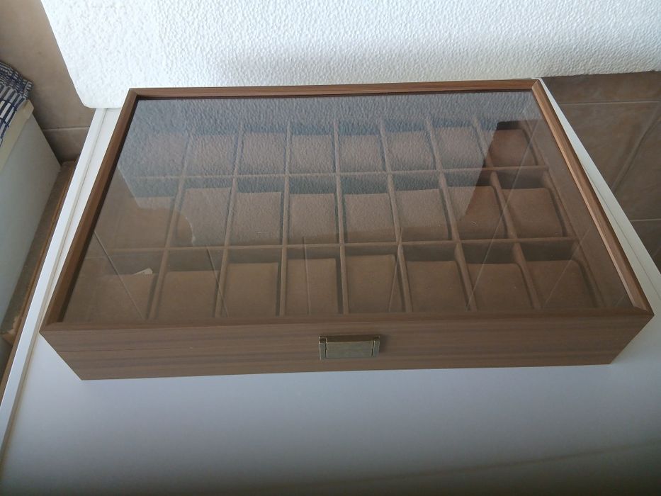 Caixa 24 Relógios Hamilton Rolex Seiko Oris Citizen Tissot Iwc Fortis  Longines