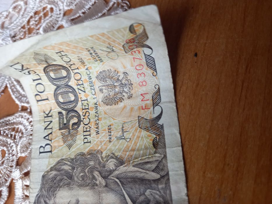 Banknot 500 zlotowy