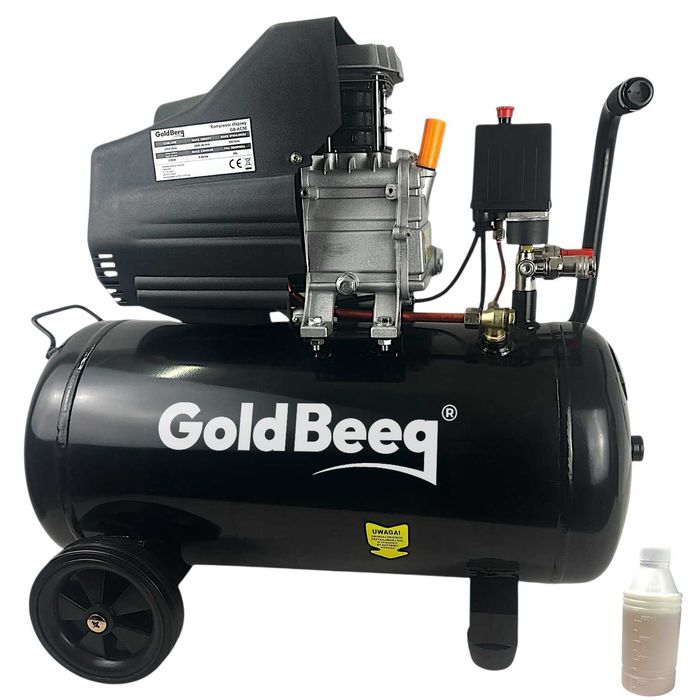 Kompresor tłokowy smarowany olejem 50L + olej