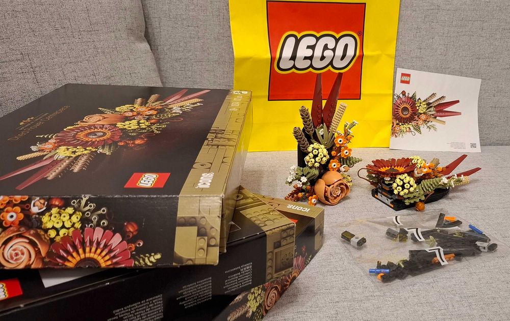 MEGA zestaw LEGO 10314 kwiaty x3 UNIKATOWY ZESTAW kwiaty, stroik