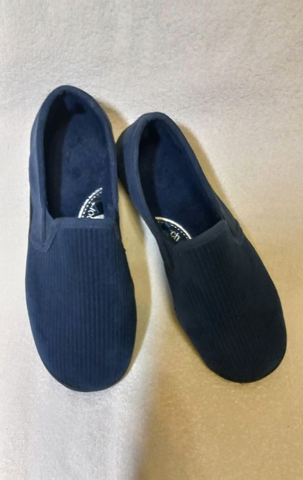 Теплі тапки TU 42 р вельветові домашні капці мокасини чоловічі тапочки