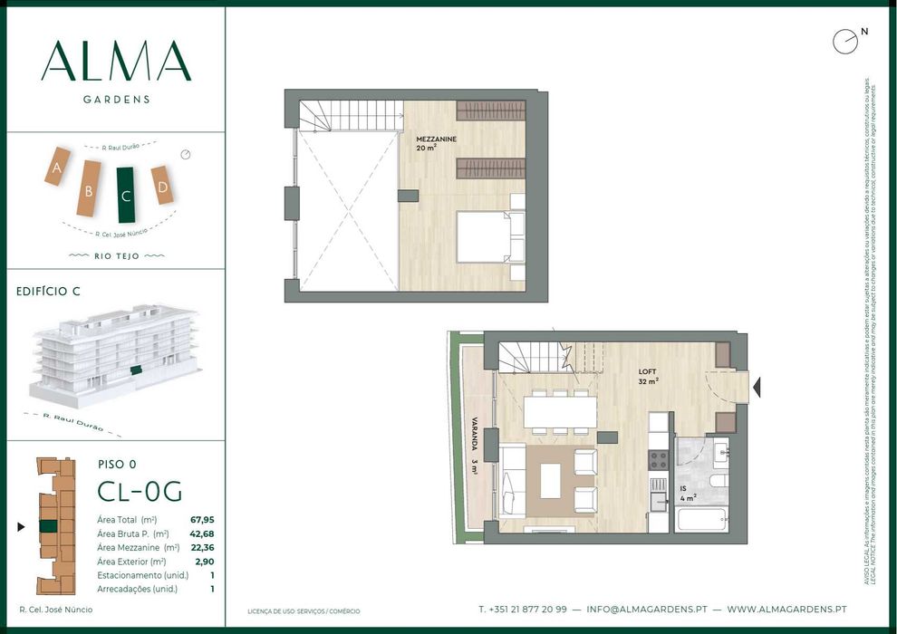 Loft de Luxo para Arrendamento | Condomínio Privado | Linda-a-Velha