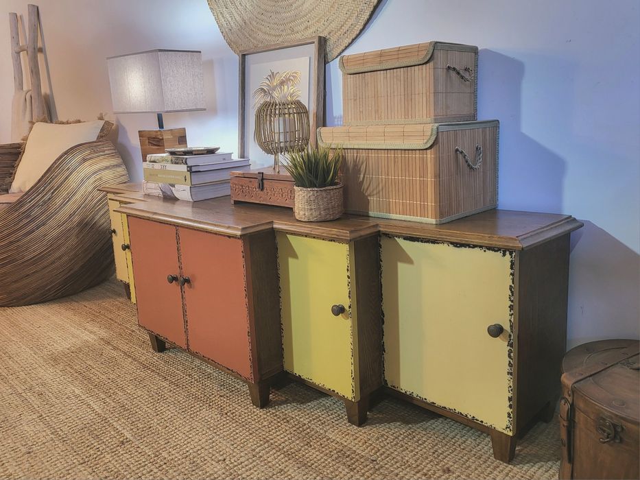 aparador, movel tv, consola, armario, area, rustico