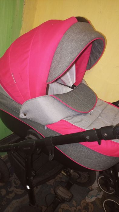 Коляска 2в1 для дівчинки