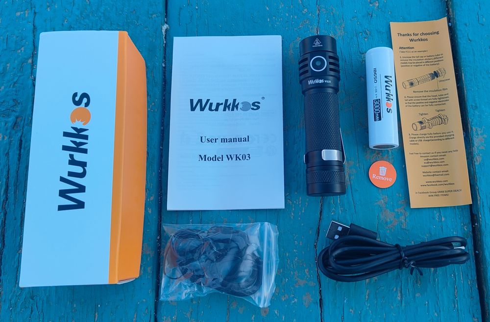 Wurkkos WK03 Sofirn SC18 1800lm SST40 USB C 18650 EDC ліхтар