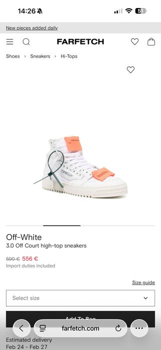 botas off-white unissexo
