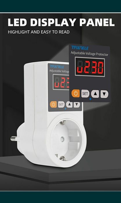 Защита от перепадов напряжения в розетку, реле напруги, барьер