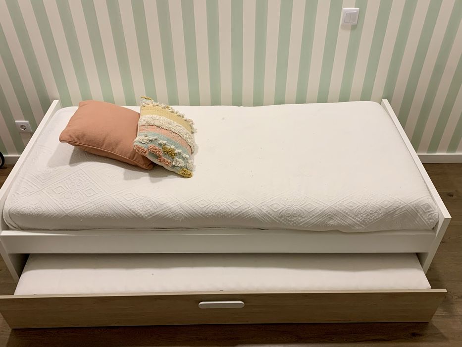 Cama CONFORAMA e colchão IKEA, como NOVO