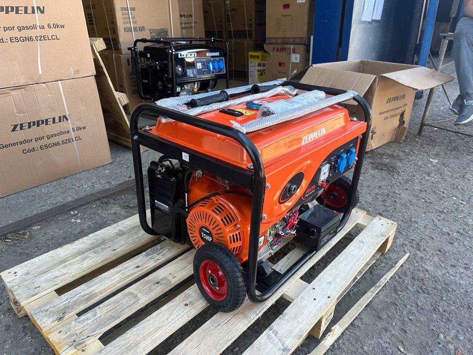Бензиновий генератор Zeppelin 6000 6.6 кВт, мідь, доставка, самовивіз