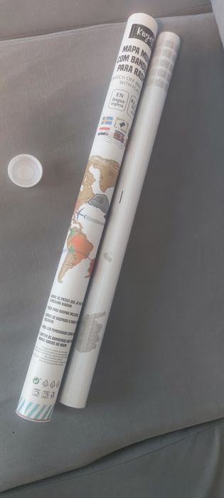 Mapa mundo raspar viagens- Enorme