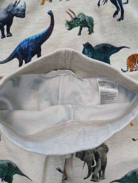 Komplet dres 110/116 HM dinozaury zwierzęta