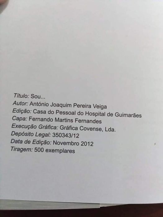 Sou... /Joaquim Pereira Veiga