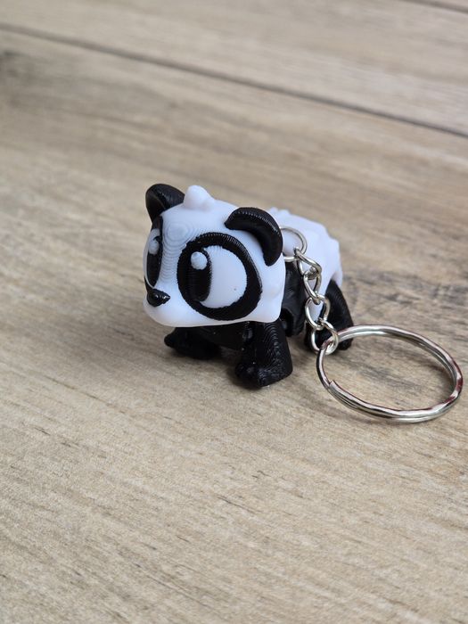 Breloczek Panda 3d - Brelok Druk3d fidget Keychain mixGadzet
